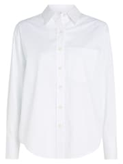 Calvin Klein Relaxed Cotton White Shirt - Image 4 of 6