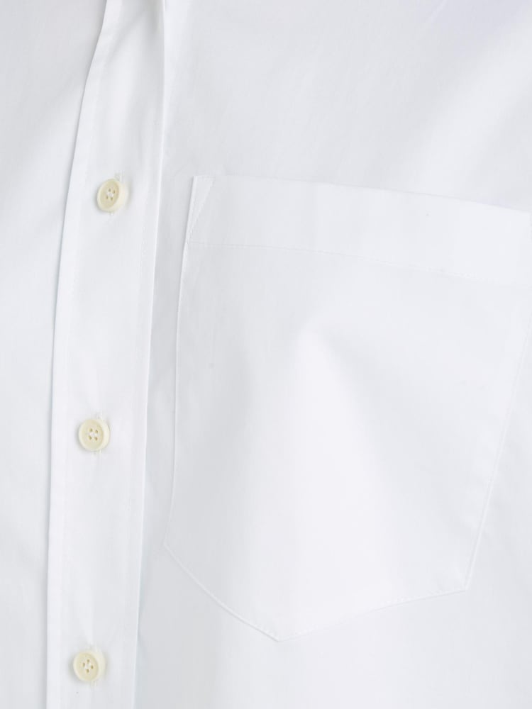 Calvin Klein Relaxed Cotton White Shirt - Image 6 of 6