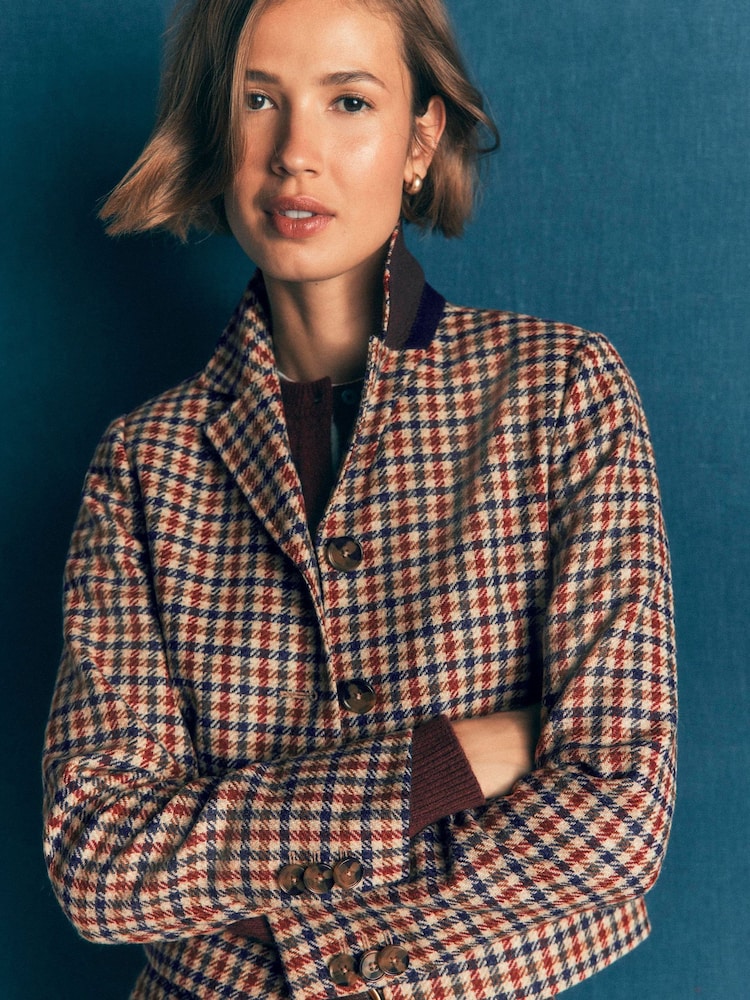 Boden Blue Dartmouth Wool Blend Blazer - Image 2 of 6