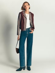 Boden Blue Dartmouth Wool Blend Blazer - Image 5 of 6