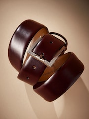 Brown Signature Shiny Leather Belt - Image 2 of 4