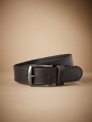 Black Signature Stitch Detail Casual Belt - Image 1 of 4