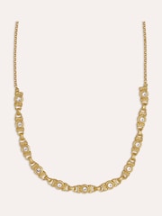 Ottoman Hands White Topaz Tennis Necklace - 7суретінің 6 суреті