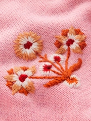 粉色 - Boden Ella 刺繡針織套頭衫 - 圖片 6，共 6