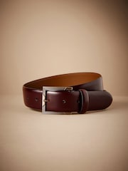 Brown Signature Stitch Detail Casual Belt - Image 1 of 3