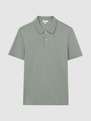 Reiss Sage Puro Slim Fit Garment Dye Polo Shirt - Image 2 of 4