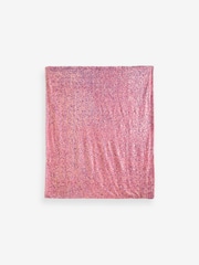 Pink Sequin Super Soft Fleece Throw Blanket - Image 7 of 7