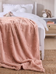 Pink Bow Supersoft Fleece Throw Blanket - Image 1 of 1