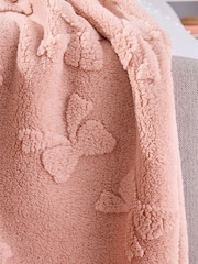Pink Bow Supersoft Fleece Throw Blanket - Image 5 of 7