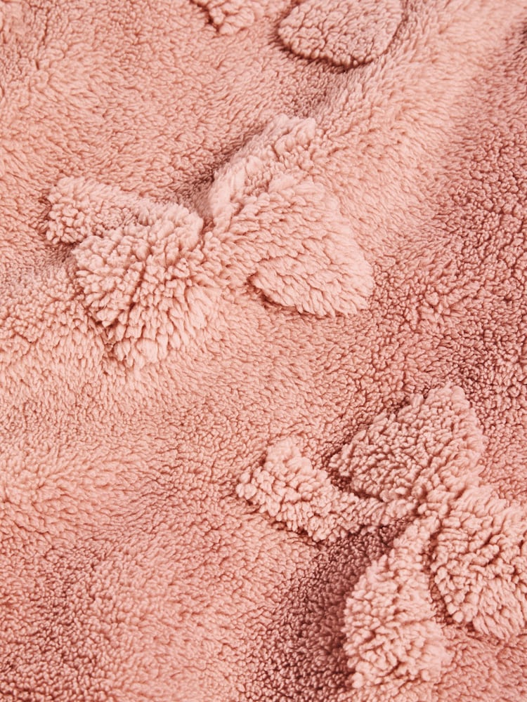 Pink Bow Supersoft Fleece Throw Blanket - Image 7 of 7