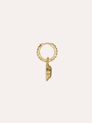 Ottoman Hands Gold Tone Marquise Labradorite Huggie Earrings - Image 2 of 3