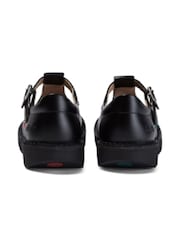 Kickers Black Junior T Leather Shoes - Image 4 of 9