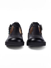 Kickers Black Junior T Leather Shoes - Image 5 of 9