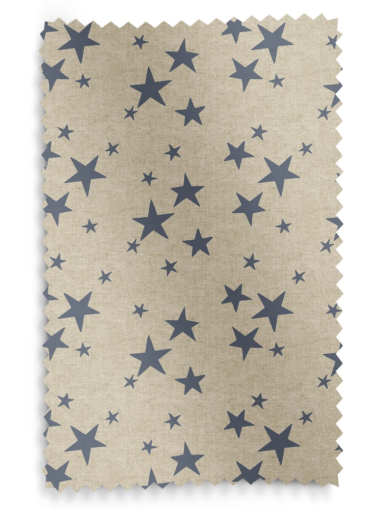 Emily Bond Indigo Blue 100% Cotton St Maws Made to Measure Roman Blinds - Image 6 of 6