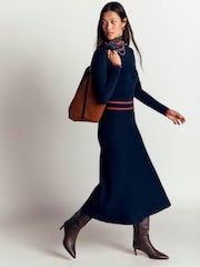 Boden Contrast Tipped Knitted Dress - Image 1 sur 6