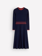 Boden Contrast Tipped Knitted Dress - Image 6 sur 6
