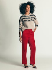 Boden Red Canonbury Velvet Trousers - Image 1 of 6