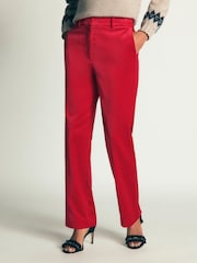 Boden Red Canonbury Velvet Trousers - Image 3 of 6