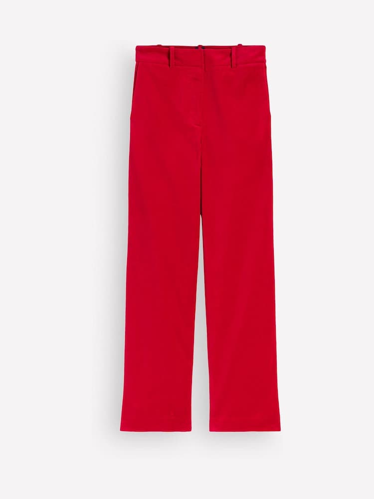 Boden Red Canonbury Velvet Trousers - Image 6 of 6