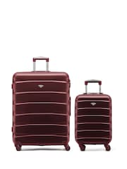 Set Of 2 Large Check-In & Small Carry-On Hardcase Travel Suitcase - Image 1 of 7