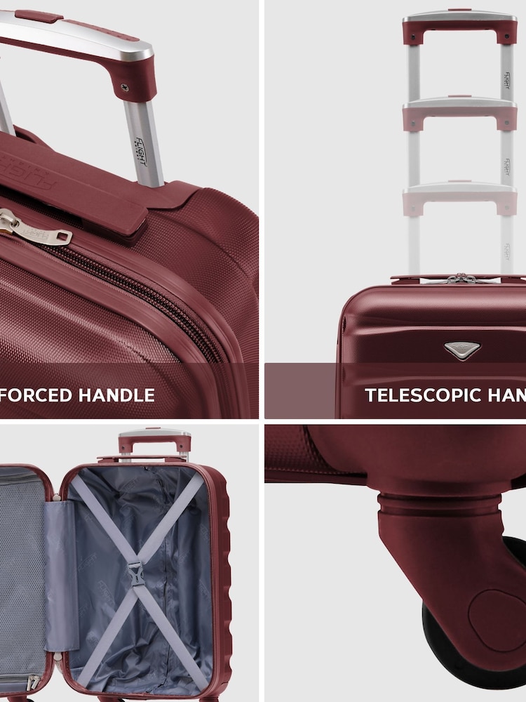 Set Of 2 Large Check-In & Small Carry-On Hardcase Travel Suitcase - Image 2 of 7