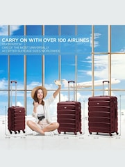 Set Of 2 Large Check-In & Small Carry-On Hardcase Travel Suitcase - Image 6 of 7