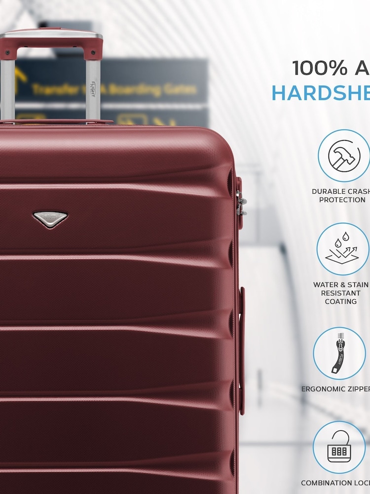 Set Of 2 Large Check-In & Small Carry-On Hardcase Travel Suitcase - Image 7 of 7