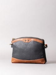 Azul - Bolsa transversal Hartsop com zíper Lakeland Leather - Imagem 1 de 7