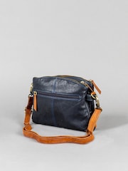 Azul - Bolsa transversal Hartsop com zíper Lakeland Leather - Imagem 2 de 7