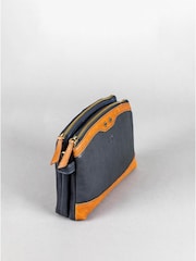 Azul - Bolsa transversal Hartsop com zíper Lakeland Leather - Imagem 3 de 7