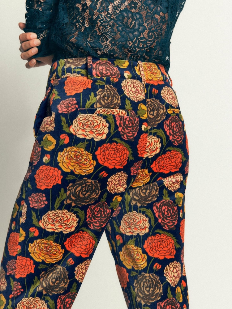 Boden Blue Canonbury Velvet Trousers - Image 2 of 7 Boden Blue Canonbury Velvet Trousers - Image 2 of 7