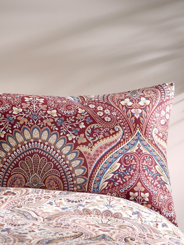 Dreams & Drapes White Palais Damask Duvet Cover and Pillowcase Set - Image 2 of 4