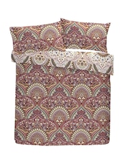 Dreams & Drapes White Palais Damask Duvet Cover and Pillowcase Set - Image 4 of 4