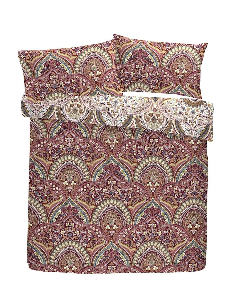 Dreams & Drapes White Palais Damask Duvet Cover and Pillowcase Set - Image 4 of 4