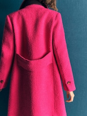 Boden Pink Aylesford Wool Blend Coat - Image 3 of 6