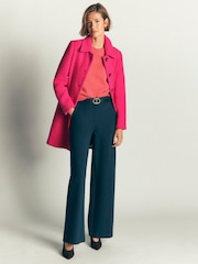 Boden Pink Aylesford Wool Blend Coat - Image 4 of 6