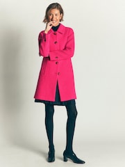 Boden Pink Aylesford Wool Blend Coat - Image 5 of 6