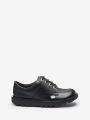 Kickers Black Junior Lo Leather Shoes - Image 1 of 8