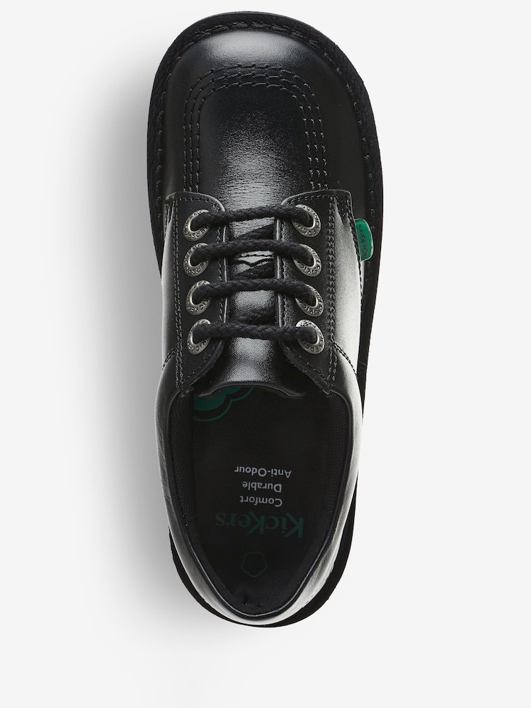 Kickers Black Junior Lo Leather Shoes - Image 8 of 8 Kickers Black Junior Lo Leather Shoes - Image 8 of 8