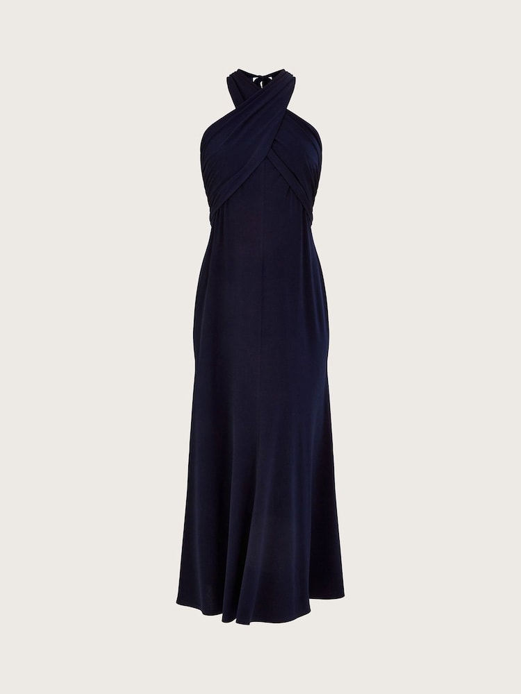 Monsoon Blue Clo Crossover Maxi Dress - Image 1 of 5