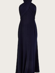 Monsoon Blue Clo Crossover Maxi Dress - Image 5 of 5