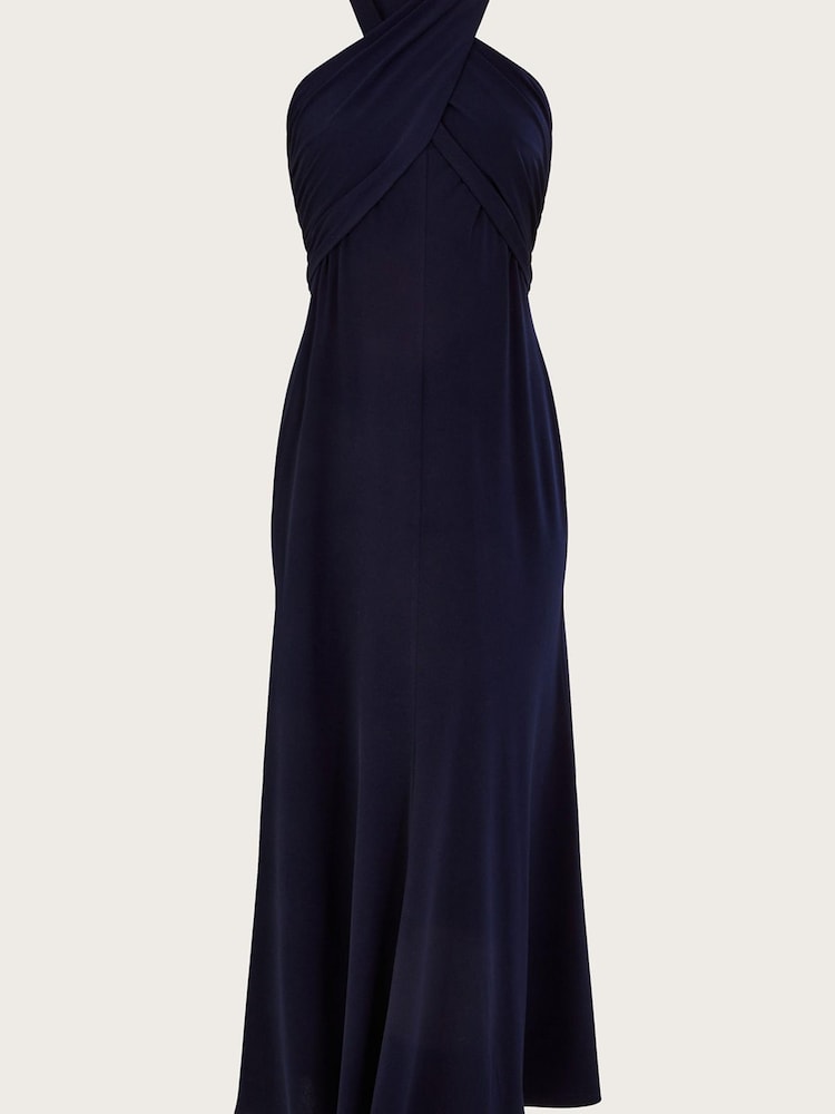 Monsoon Blue Clo Crossover Maxi Dress - Image 5 of 5