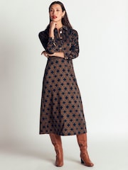 Robe Boden Etta à détails passepoilés en jersey ponte - Image 3 sur 6