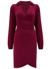 Rot - Pour Moi Brianna Slinky Jersey Bodycon Mini Dress - Bild 3 von 4