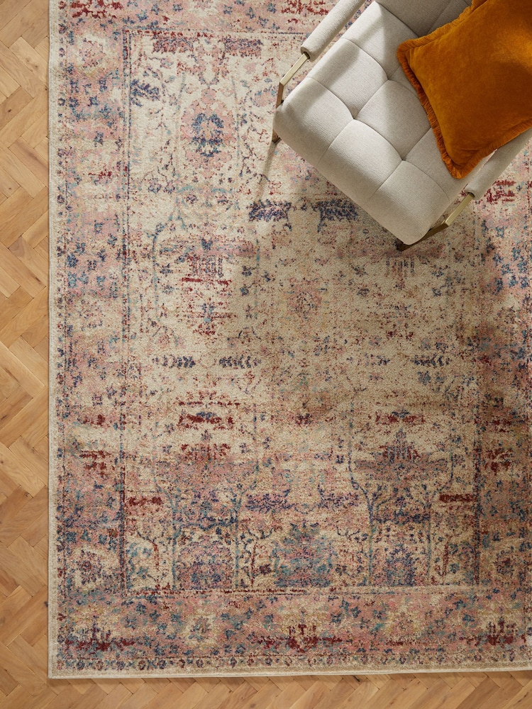 Pink Natural Oriental Rug - Image 2 of 3