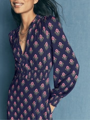 Boden Blue Georgia Jersey Midi Dress - Image 3 of 7