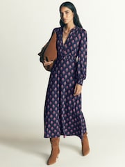 Boden Blue Georgia Jersey Midi Dress - Image 5 of 7