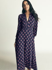 Boden Blue Georgia Jersey Midi Dress - Image 6 of 7