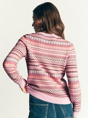 وردي - كنزة Edie Fairisle من Boden - صورة 3 من 7