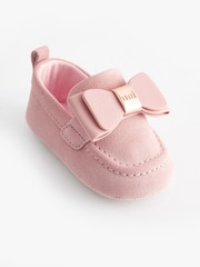 Baker by Ted Baker Baby Girls Loafers Padders with Bow - Image 1 of 6